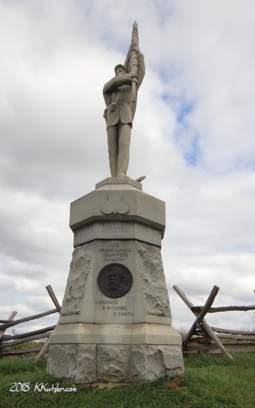 132nd Pennsylvania Volunteer Infantry Regiment Monument
Sunken Road (Bloody Lane)
Antietam National Battlefield
October 09 2018 20181009_1465-5.JPG